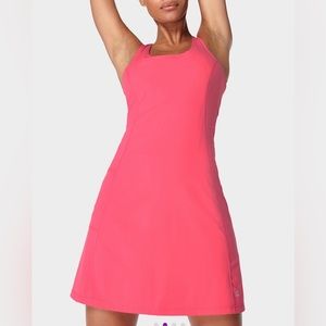 NWT Sweaty Betty London Dahlia Pink Power Racerback workout Sheath Dress Sz S